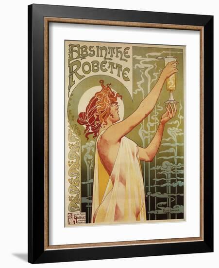 Brussels, Belgium - Robette Absinthe Advertisement Poster-Lantern Press-Framed Art Print