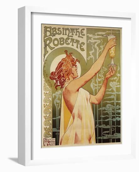 Brussels, Belgium - Robette Absinthe Advertisement Poster-Lantern Press-Framed Art Print