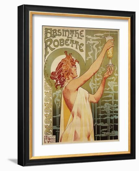 Brussels, Belgium - Robette Absinthe Advertisement Poster-Lantern Press-Framed Art Print