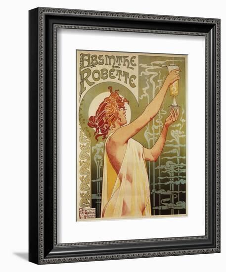 Brussels, Belgium - Robette Absinthe Advertisement Poster-Lantern Press-Framed Art Print