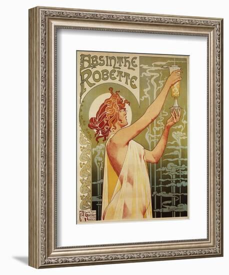 Brussels, Belgium - Robette Absinthe Advertisement Poster-Lantern Press-Framed Premium Giclee Print