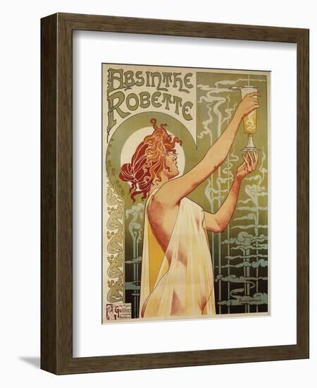 Brussels, Belgium - Robette Absinthe Advertisement Poster-Lantern Press-Framed Premium Giclee Print