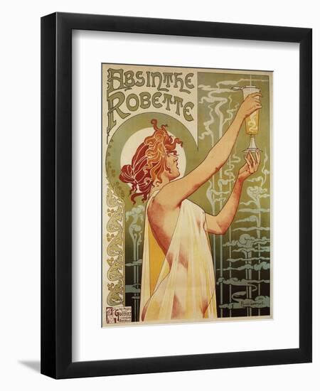 Brussels, Belgium - Robette Absinthe Advertisement Poster-Lantern Press-Framed Premium Giclee Print