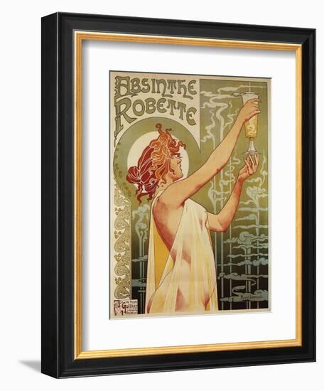 Brussels, Belgium - Robette Absinthe Advertisement Poster-Lantern Press-Framed Premium Giclee Print