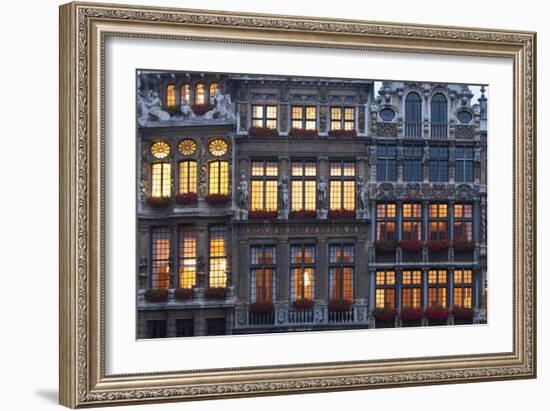 Brussels Grand Place 1-Charles Bowman-Framed Photographic Print