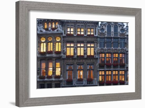 Brussels Grand Place 1-Charles Bowman-Framed Photographic Print