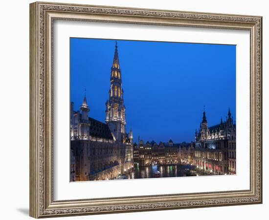 Brussels Grand Place 2-Charles Bowman-Framed Photographic Print