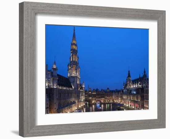 Brussels Grand Place 2-Charles Bowman-Framed Photographic Print