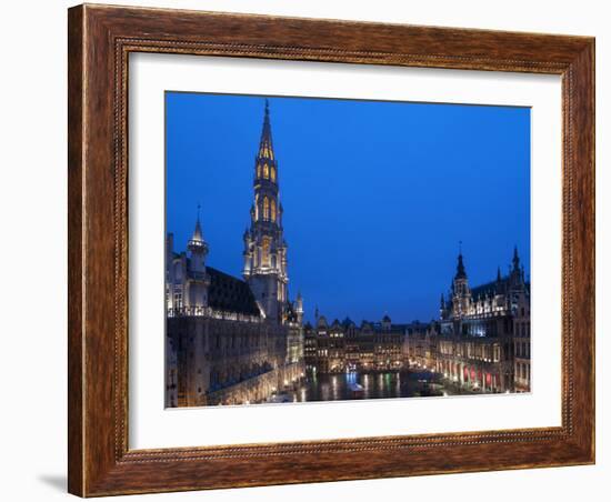 Brussels Grand Place 2-Charles Bowman-Framed Photographic Print