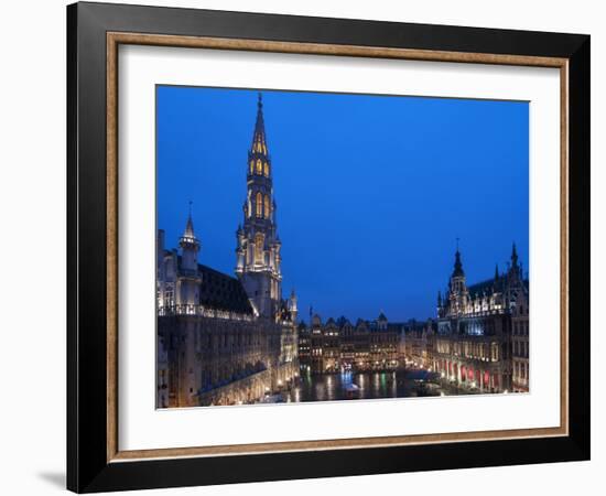 Brussels Grand Place 2-Charles Bowman-Framed Photographic Print