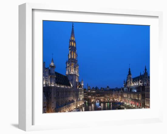 Brussels Grand Place 2-Charles Bowman-Framed Photographic Print