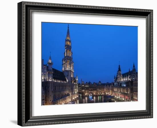 Brussels Grand Place 2-Charles Bowman-Framed Photographic Print