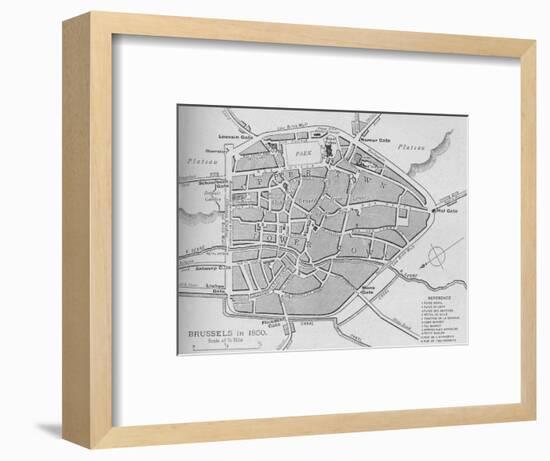 'Brussels in 1830 - Plan', 1902-Unknown-Framed Giclee Print