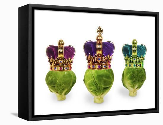 Brussels Sprouts with Crowns 'We Three Kings'-null-Framed Premier Image Canvas