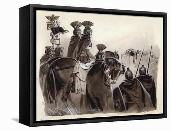 Brutus and Cassius Dead-Angus Mcbride-Framed Premier Image Canvas