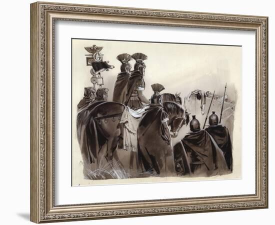 Brutus and Cassius Dead-Angus Mcbride-Framed Giclee Print