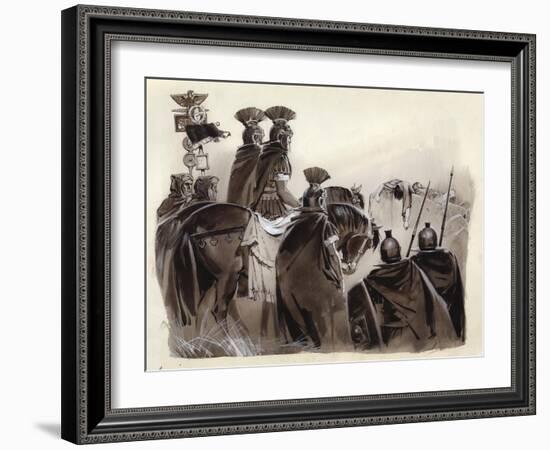 Brutus and Cassius Dead-Angus Mcbride-Framed Giclee Print