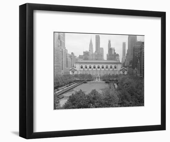 Bryant Park Looking toward Public Library-Philip Gendreau-Framed Photographic Print