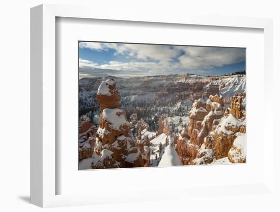 Bryce Canyon Amphitheater, Bryce Canyon NP in Snow, Utah-Howie Garber-Framed Photographic Print