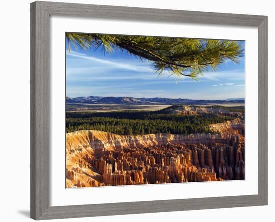 Bryce Canyon National Park, Colourful Rock Pinnacles, Hoodoos at Inspiration Point, Utah-Christian Kober-Framed Photographic Print