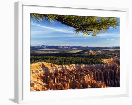 Bryce Canyon National Park, Colourful Rock Pinnacles, Hoodoos at Inspiration Point, Utah-Christian Kober-Framed Photographic Print