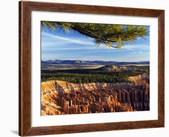 Bryce Canyon National Park, Colourful Rock Pinnacles, Hoodoos at Inspiration Point, Utah-Christian Kober-Framed Photographic Print