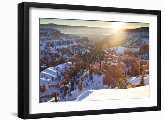 Bryce Canyon Sunrise In The Winter-Lindsay Daniels-Framed Photographic Print