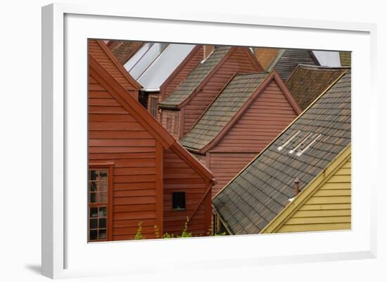 Bryggen, Bergen, UNESCO World Heritage Site, Hordaland, Norway, Scandinavia, Europe-Gary Cook-Framed Photographic Print