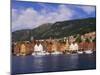 Bryggen Shopping District, Bergen, Norway-Michael DeFreitas-Mounted Photographic Print