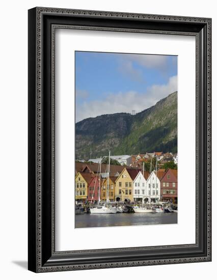 Bryggen, Vagen Harbour, UNESCO World Heritage Site, Bergen, Hordaland, Norway, Scandinavia, Europe-Gary Cook-Framed Photographic Print