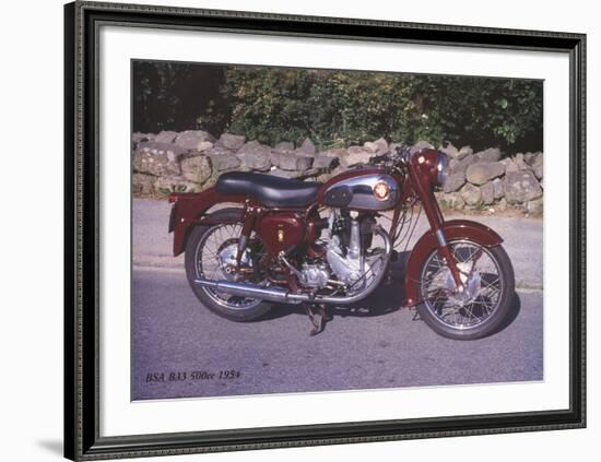 BSA B33 500c 1954-Forlag Hakan Eriksson-Framed Art Print