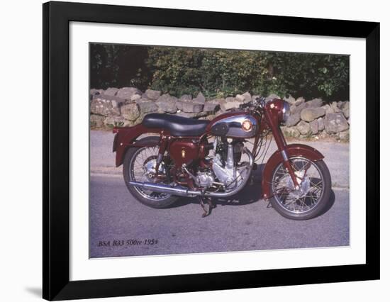 BSA B33 500c 1954-Forlag Hakan Eriksson-Framed Art Print