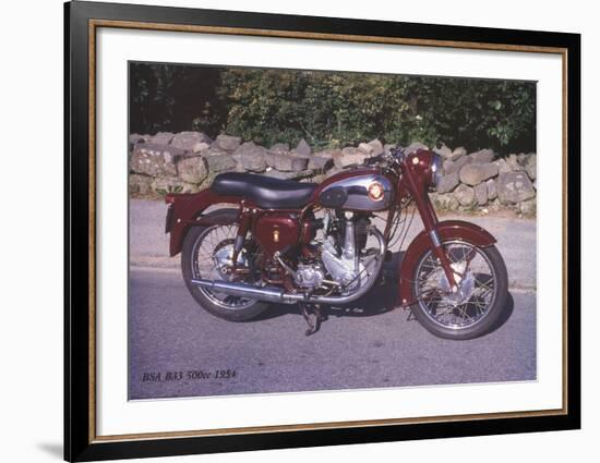 BSA B33 500c 1954-Forlag Hakan Eriksson-Framed Art Print