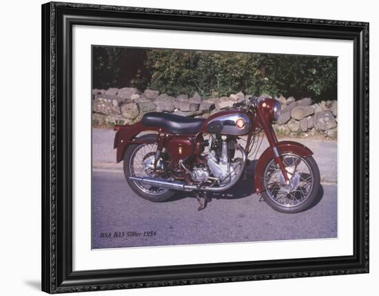 BSA B33 500c 1954-Forlag Hakan Eriksson-Framed Art Print