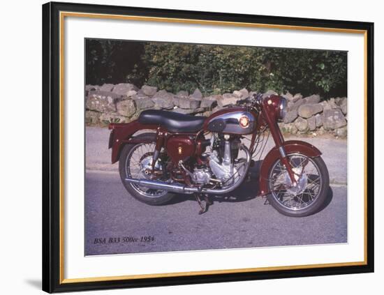 BSA B33 500c 1954-Forlag Hakan Eriksson-Framed Art Print