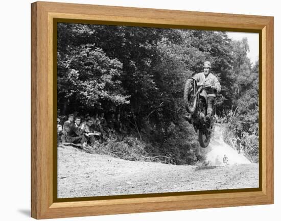 Bsa Motorbike Competing in the Motocross Des Nations, 1952-null-Framed Premier Image Canvas