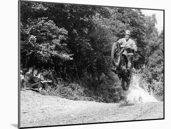 Bsa Motorbike Competing in the Motocross Des Nations, 1952-null-Mounted Photographic Print