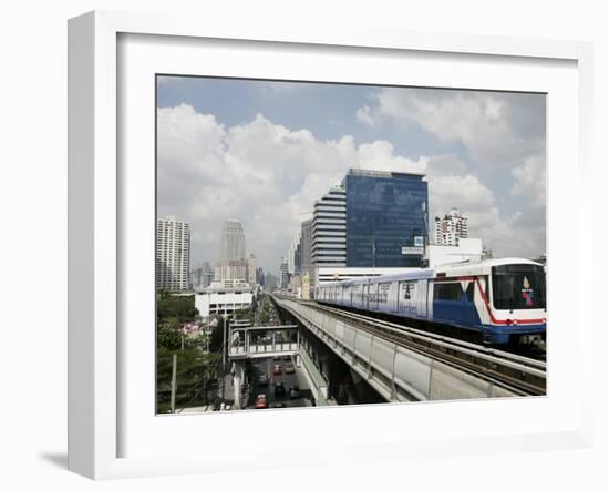 Bst (Bangkok Sky Train), Bangkok, Thailand, Southeast Asia-Angelo Cavalli-Framed Photographic Print