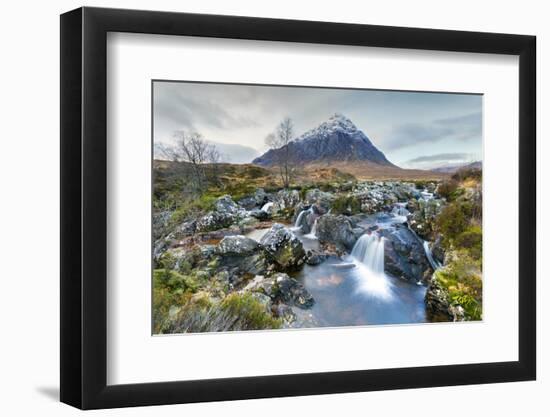 Buachaille Etive Mor, River Coupall, Glen Etive, Western Highlands, Scotland-John Guidi-Framed Photographic Print