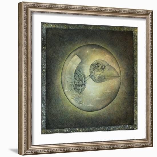 Bubble, 2020 (w/c paint, coloured pencil & graphite)-Wayne Anderson-Framed Giclee Print