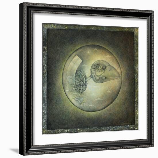 Bubble, 2020 (w/c paint, coloured pencil & graphite)-Wayne Anderson-Framed Giclee Print