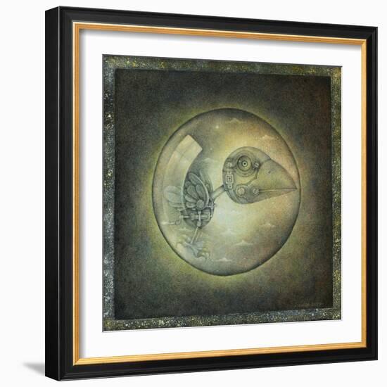 Bubble, 2020 (w/c paint, coloured pencil & graphite)-Wayne Anderson-Framed Giclee Print