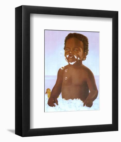 Bubble Bath Boy-Stanley Morgan-Framed Art Print