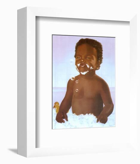 Bubble Bath Boy-Stanley Morgan-Framed Art Print