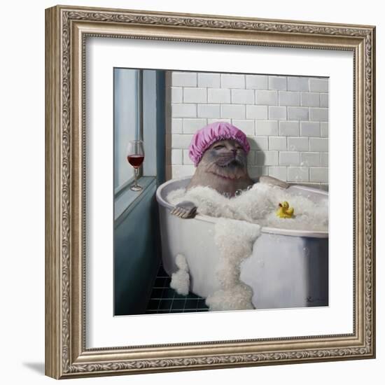 Bubble Bath-Lucia Heffernan-Framed Art Print