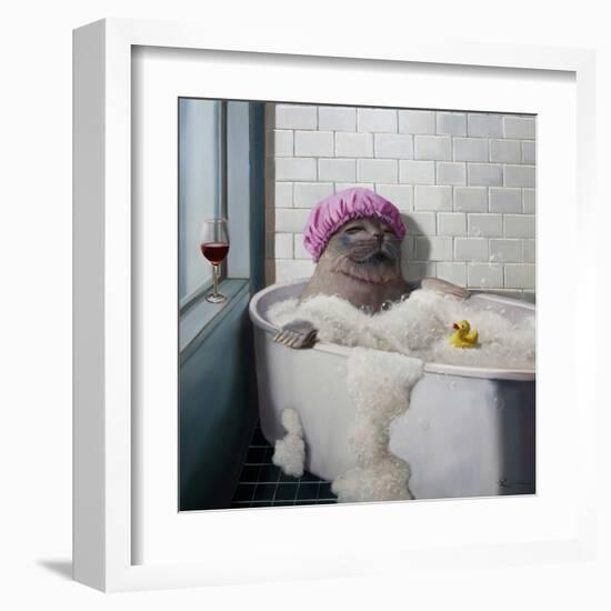 Bubble Bath-Lucia Heffernan-Framed Art Print