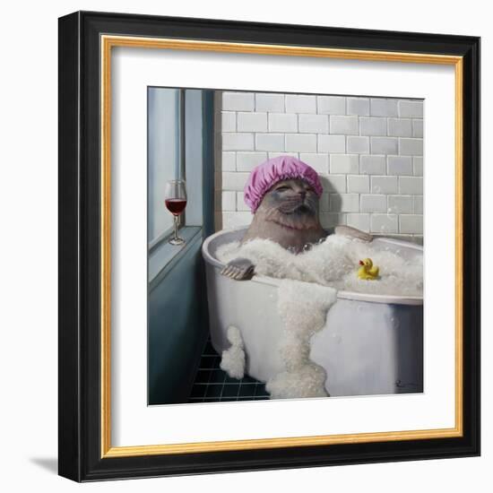 Bubble Bath-Lucia Heffernan-Framed Art Print