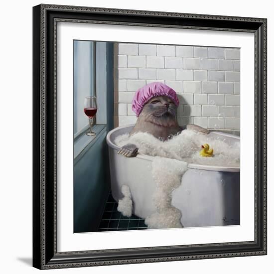 Bubble Bath-Lucia Heffernan-Framed Art Print