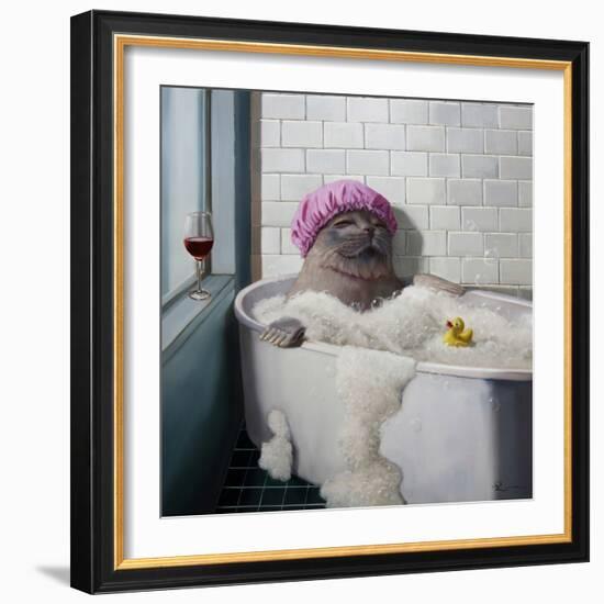 Bubble Bath-Lucia Heffernan-Framed Art Print