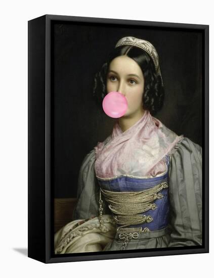 Bubble Gum Portrait-The Art Concept-Framed Premier Image Canvas